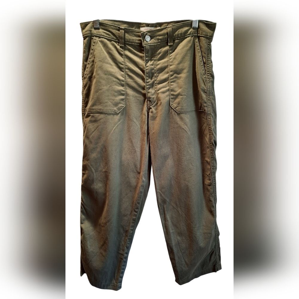 Levi's Pants Womans 30 Green Utility Cropped Classic Casual Army 90s Preppy